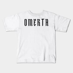 OMERTA: Dark Fortress of Silence Kids T-Shirt